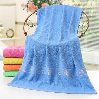 Solid color China made Cheap price plain terry design bathe towel For Ryokan Gasthaus or home gift use bath towel